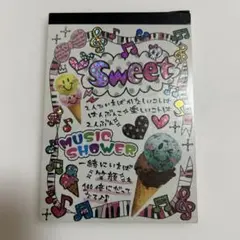 Sweet メモ帳　平成レトロ　クーリア　スイーツ　アイス　プリデコ