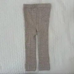 美品｜ 西松屋 つぶつぶ リブ レギンス 編みタイプ ベージュ 85