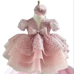 ピンク チュール プリンセスドレス80cm