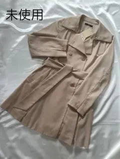 未使用　DURAS プリーツ　トレンチコート　ベージュ