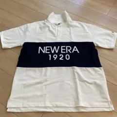 NEW ERA ポロシャツ 1920 ホワイト ネイビーのサムネイル