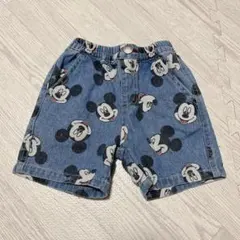 ミッキーマウス デニムハーフパンツ 80cm