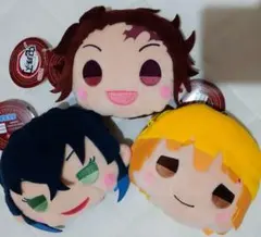 鬼滅の刃 きゃらまるぬいぐるみパスケース 3種類セット