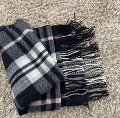 INGNI イング マフラー ショール チェック柄 紺 ピンク 白