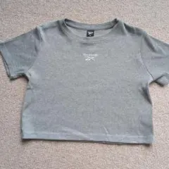Reebok リブ 半袖Tシャツ グレー Mサイズ
