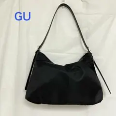 GU 2WAY ナイロンバッグ 黒 ブラックのサムネイル
