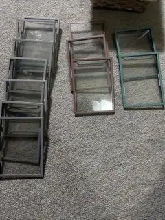 フォトフレーム セット (シルバー、ピンク、グリーン)