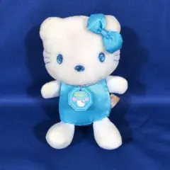 新品】ハローキティ 誕生石キティ ぬいぐるみ 3月 アクアマリン リング