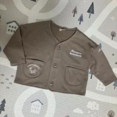 アンパンマン　カーディガン　95 ベージュ　羽織り ベビー　子供