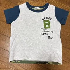 二点セット　KP Boy プリントTシャツ グレー/ネイビーのサムネイル