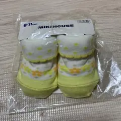 ミキハウス新品ファーストソックス　ベビー靴下出産祝い防寒お出かけ女児靴下