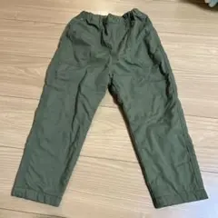 コットン製ロングパンツ 110サイズ オリーブ