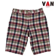 美品【VAN JAC】マドラスチェック　バミューダショーツ　ショートパンツのサムネイル