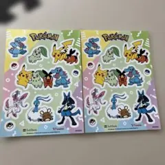 ポケモン シール ステッカー 2枚セット SoftBank Y!mobile