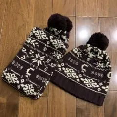 コムサイズム　ニット帽&マフラー　２点セット