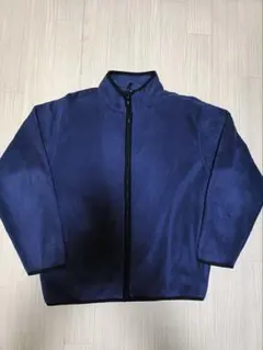 【L】90’S最初期タグOLD UNIQLO フリース フルジップ_ネイビー