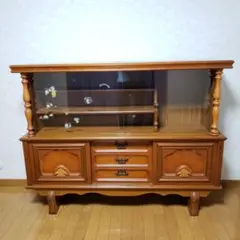 アンティーク調 サイドボード 幅180cm クラシック 飾り棚 キャビネット
