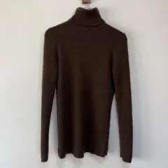 UNIQLO リブタートルネックセーター　メリノウール