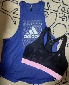 adidas ヨガウェア タンク＆スポーツブラ セットのサムネイル