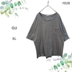 ジーユー 半袖 Tシャツ XLサイズ カジュアル 無地ポケット付き