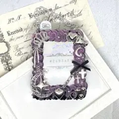 トレカケース　トレカキーホルダー　ホイップデコ　B8 黒　紫　推し活