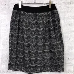 Aylesbury アリスバーリー レトロ モード レース 刺繍 膝丈 スカート