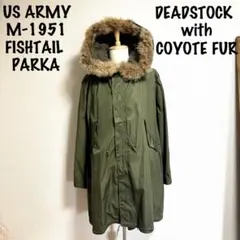 90sヴィンテージ！リアルコヨーテファー！2WAY仕様レザーモッズコートM-51 HOUSTON ヒューストン WAIPER別注 M-51パーカ / モッズコート用