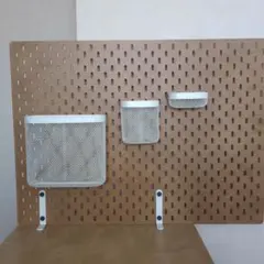 IKEA スコーディス まとめ売り (有孔ボート＆収納バスケット＆コネクタ)