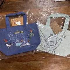 新品 スケーター ディズニー ランチバッグ 2種セット ピーターパン トートのサムネイル