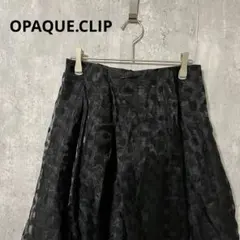 OPAQUE.CLIP ドット　チュール　ロング　フレアスカート 綺麗め　上品のサムネイル