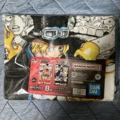 ワンピースカードゲーム一番くじB賞カードデザインブランケット（サボ）