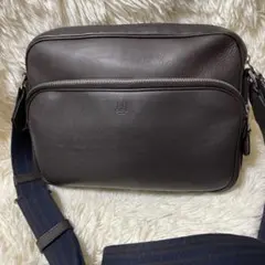 現行　ダンヒル dunhill ショルダーバッグ　シティ　ハムステッド　ブラウン
