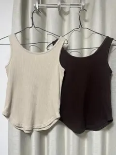 【セット売り】GU 2wayタンクトップ2枚セット