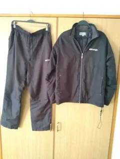 Kaepa ブラック ウインドブレーカー上下セット Lサイズ(訳あり)