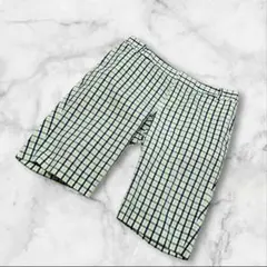 【美品】ポロゴルフ　ラルフローレン　グリーン　ギンガムチェック　ショートパンツのサムネイル