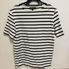 再値下げ　アンタイトル 半袖 ボーダーカットソーのサムネイル