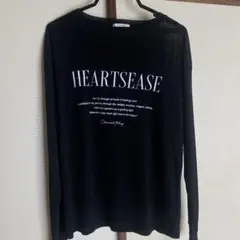 Samansa Mos2 blue 長袖 Tシャツ　ブラック