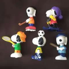 マクドナルド　ハッピーセット　　　　　スヌーピー スポーツフィギュア 5体セット