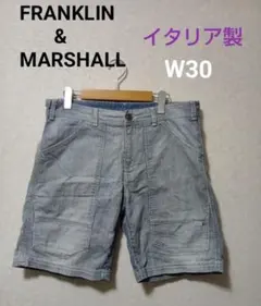 フランクリン&マーシャル デニムハーフパンツ W30 イタリア製 ハーフパンツのサムネイル