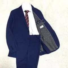 極美品 オリヒカ セットアップ スーツ S ネイビー ストレッチ ウォッシャブル