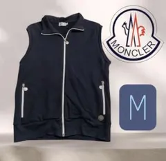 ⚠️SALE中！⚠️MONCLER ネイビー M ノースリーブジャケット