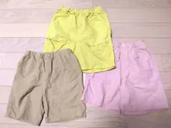 美品3枚セット　UNIQLO　水陸両用　ギアショートパンツ　ハーフパンツ　140
