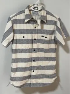 STUDIO D’ARTISAN 半袖 ボーダー ワークシャツ M 日本製のサムネイル