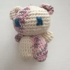 くま　あみぐるみ　キーホルダー