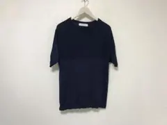 本物グリーンレーベルリラクシングユナイテッドアローズサマーニット半袖Tシャツ紺S