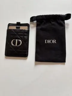 Dior ブラックレザー カードケース