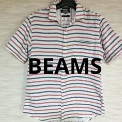 BEAMS 半袖シャツ ボーダー Mサイズのサムネイル