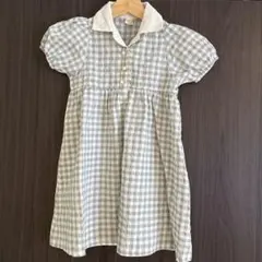 テータテート　バースデイ 半袖ワンピース　ギンガムチェック　サイズ110