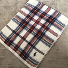 ポロ・ラルフ・ローレン チェック柄フェイスタオル