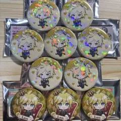 ボカロ　ボーカロイド　鏡音レン　ホロ　グリッター　缶バッジ　ミニキャラ　10点
